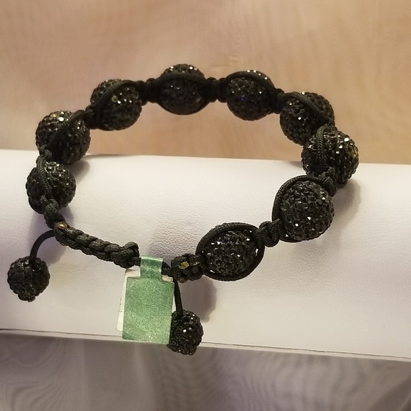 5 for $25 Bundle ~ Black Knotted Beaded Bracelet - Picture 1 of 3